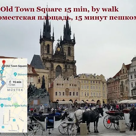 Center, 2+1 Rooms, 1, Walk To Wenceslas Square Apartment Prag